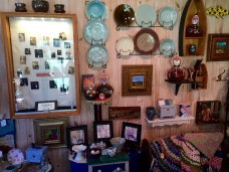 Bruce's pottery and Cathy's jewelry fit so well together in the store.